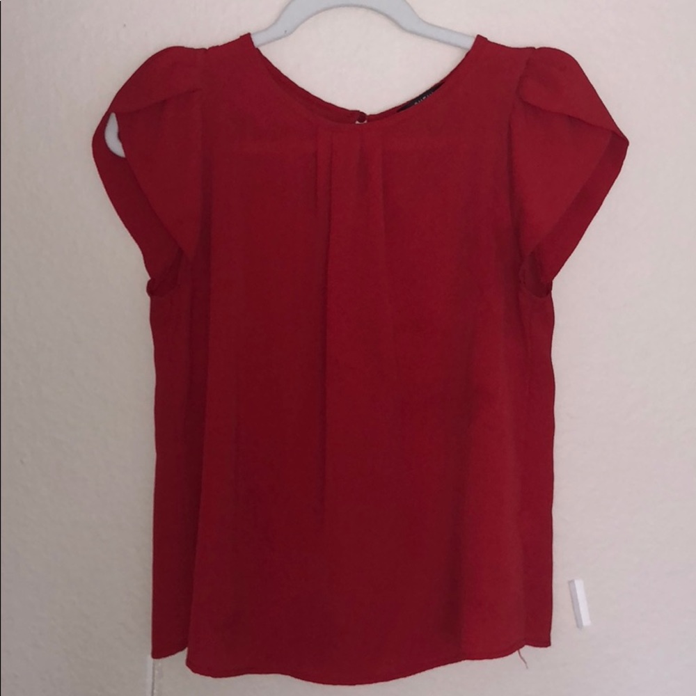 Red blouse